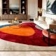 Handcrafted Abstract Color Block Luxury Living Room Rug